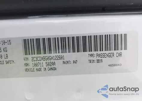 2016 Dodge Charger Se из США, поврежденный, VIN 2C3CDXBG0GH122601